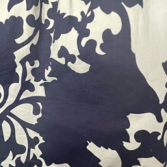 Francesca’s Collections Navy & White Print Halter Dress w Side Zip - Picture 8 of 10